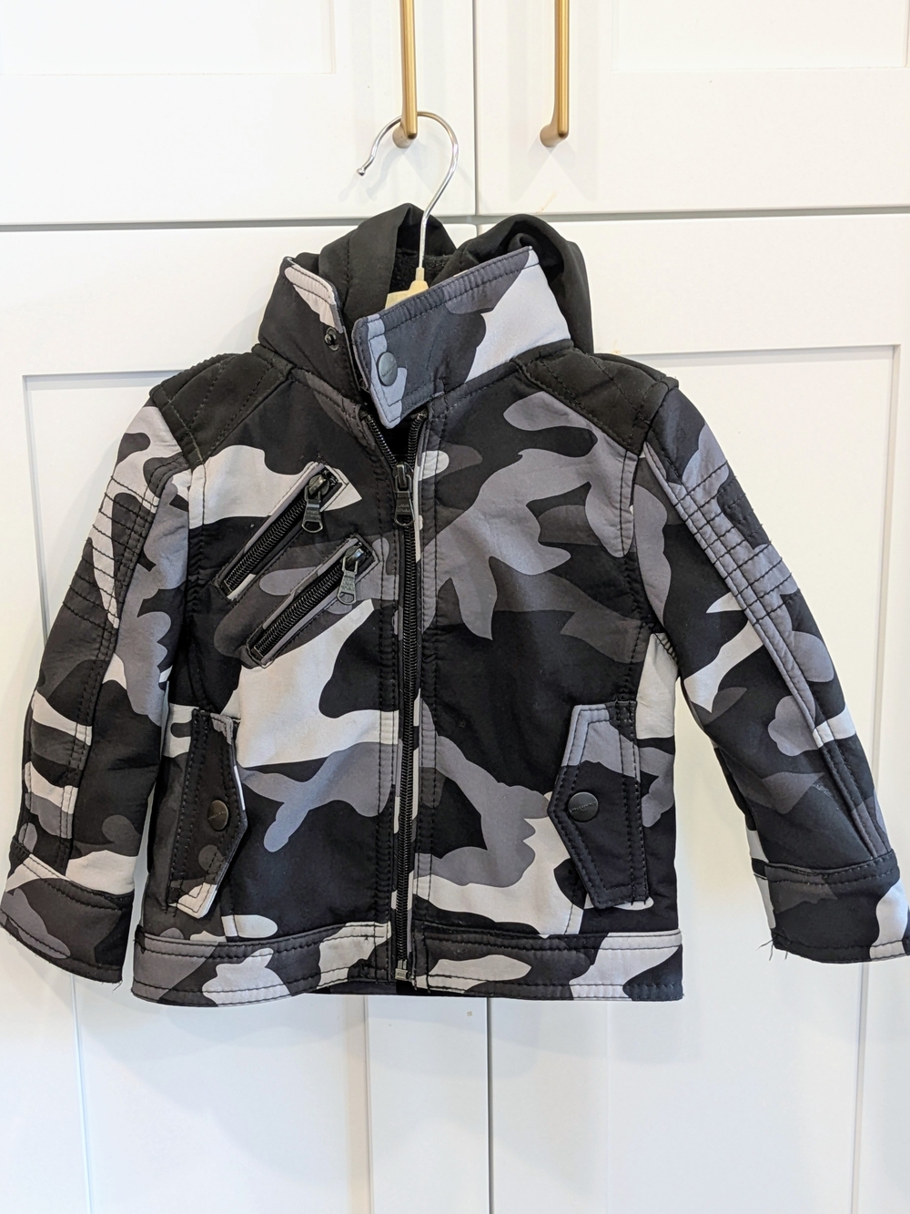 Urban Republic Black & Gray Camo - Lined Toddler Jacket